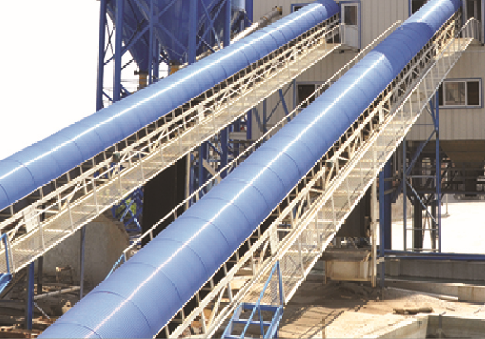 aggregate feeding belt conveyor