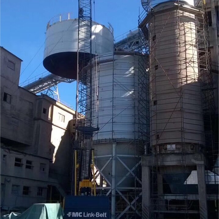 1600 t menyelesaikan pemasangan silo dalam argentina